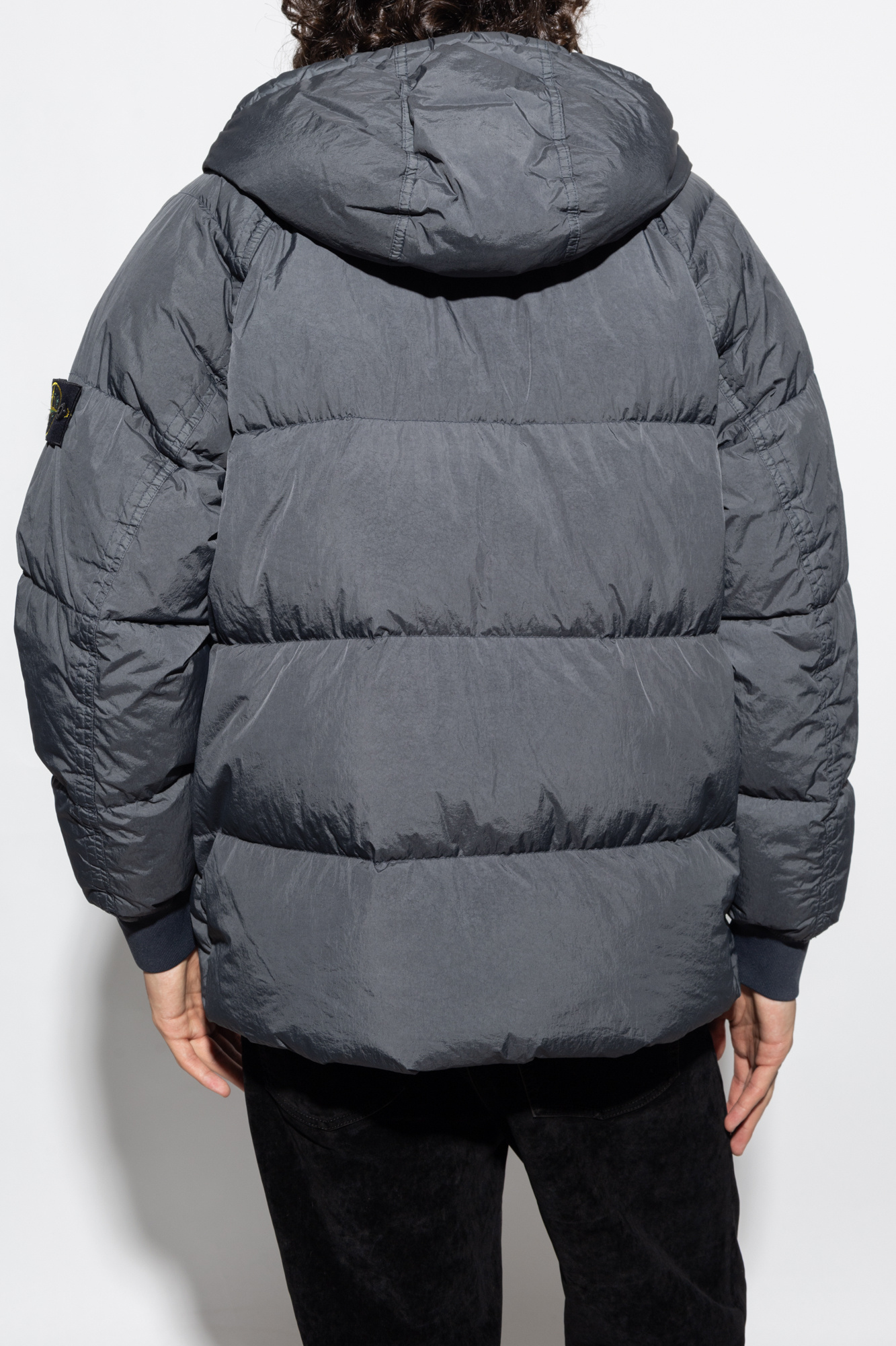 Stone island puffer jacket on sale grey